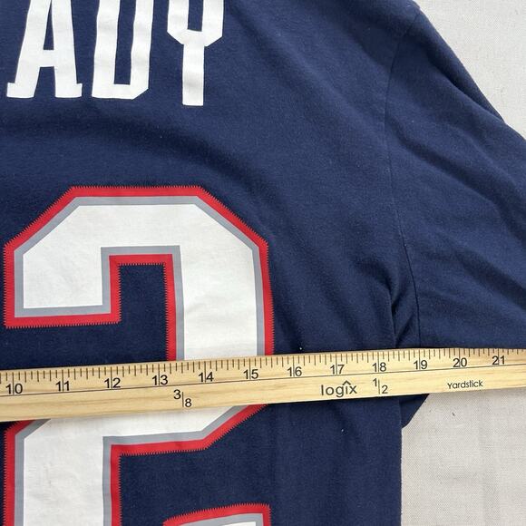 Nike NFL T-Shirt Small New England Patriots Tom Brady #12 Size Large - Picture 7 of 7